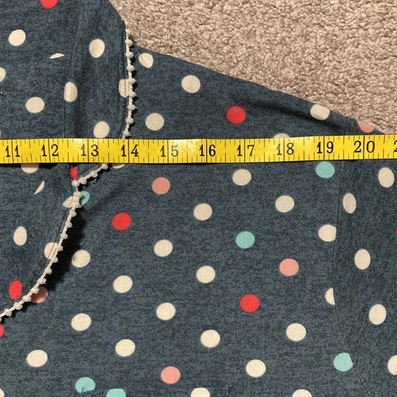 Cuddl Duds Polka Dot Long Sleeve Button Front Pajamas L - Picture 11 of 16